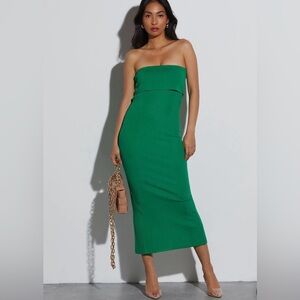 Green strapless dress from VICI
